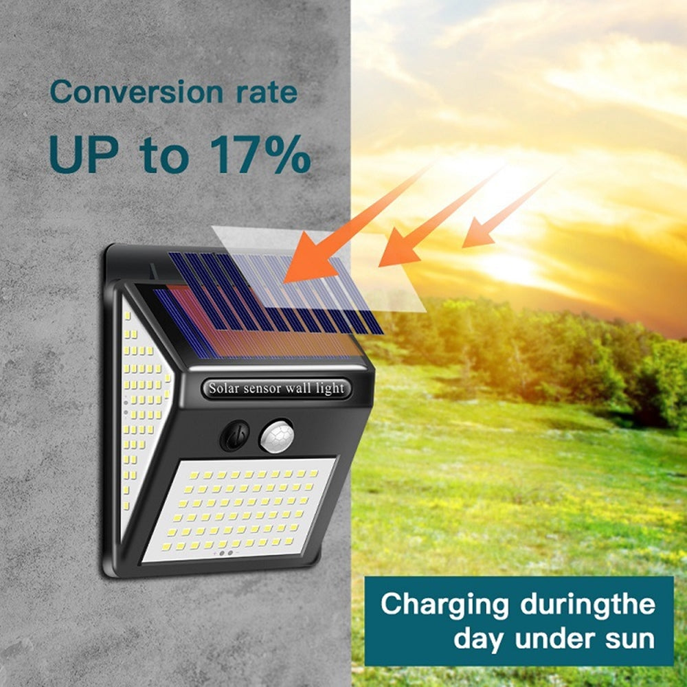 LED Solar Light Outdoor Sensor Lamp - Waterproof Garden Decor