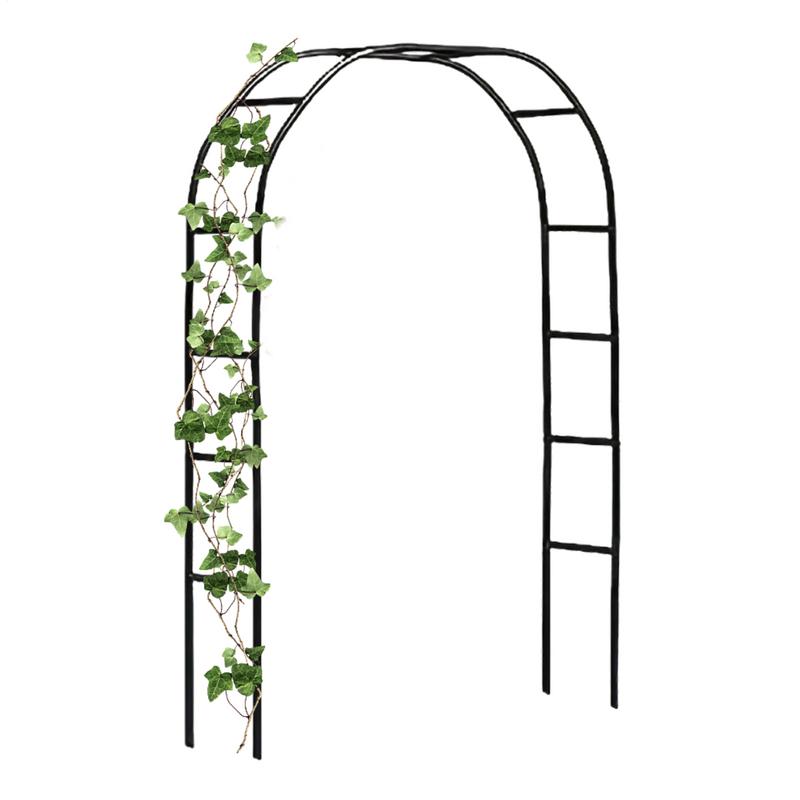 Metal Garden Arch Trellis for Climbing Plants & Decor