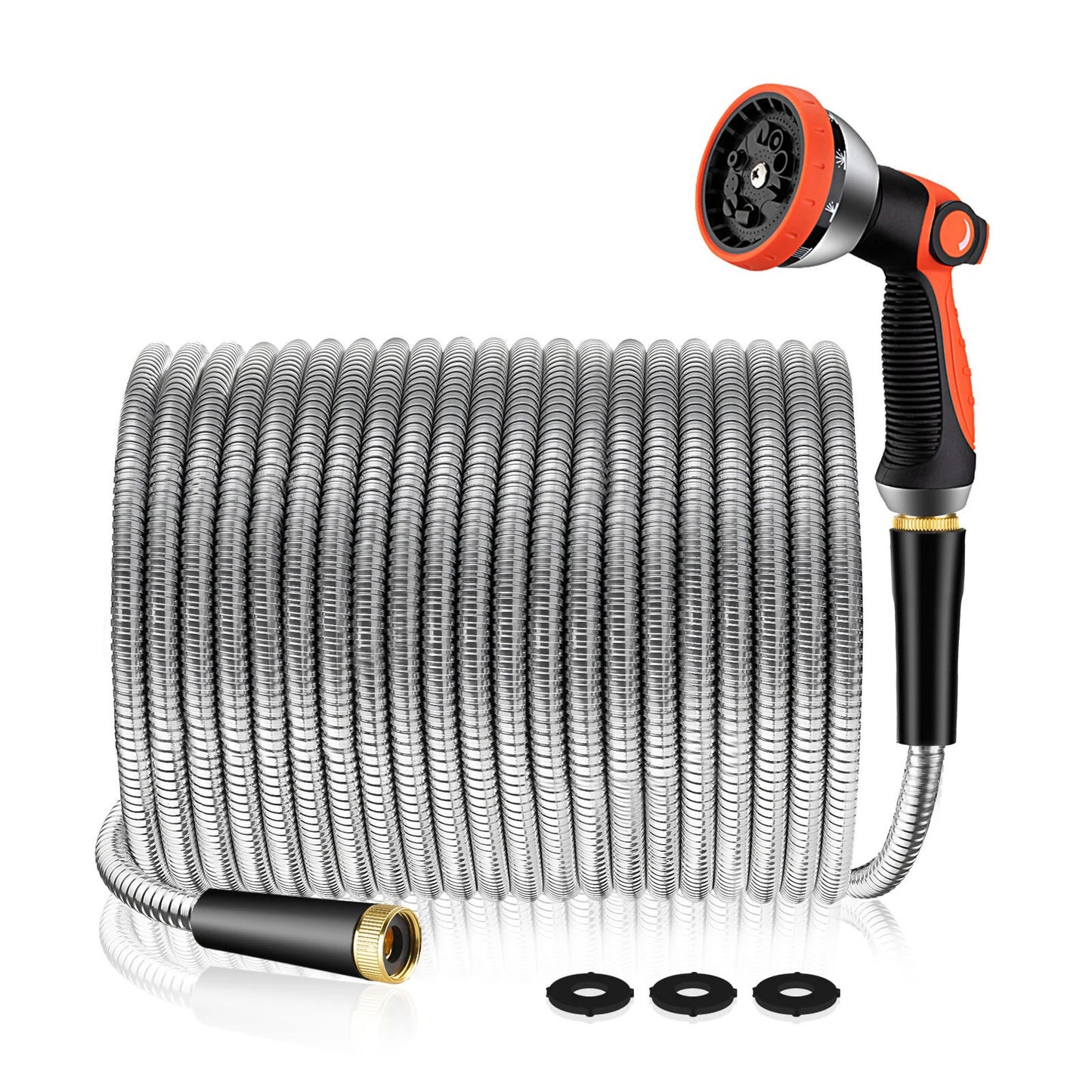 Garden Hose - Stainless Steel 100FT/50FT Kink-Free No-Leak