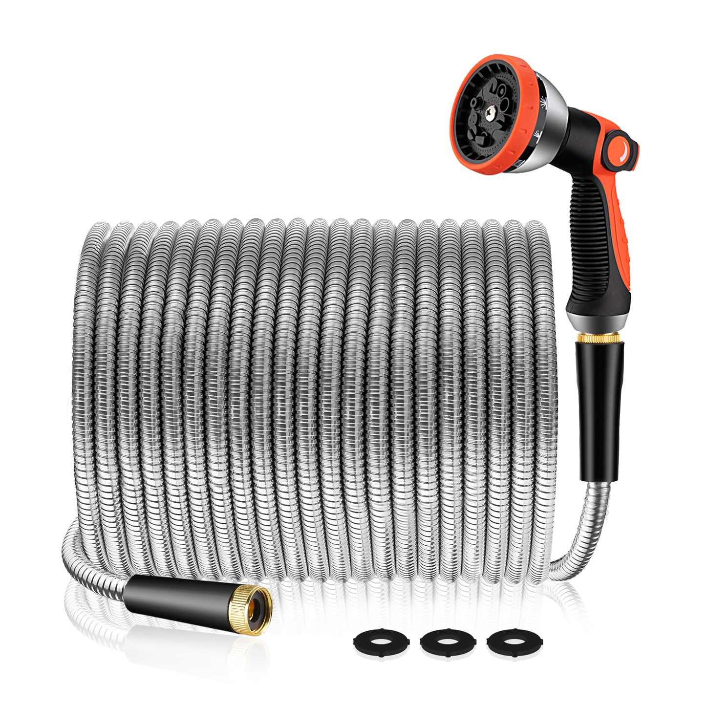 Garden Hose - Stainless Steel 100FT/50FT Kink-Free No-Leak