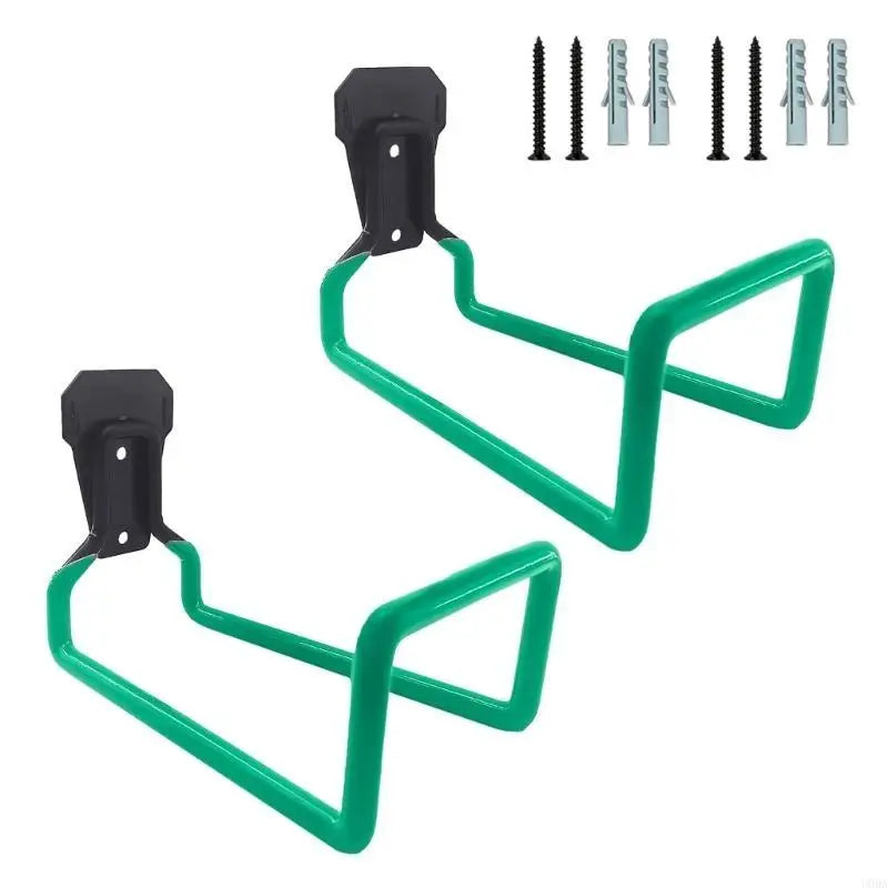 Iron Garden Hose Holder - Wall Mounted Hook Set (2pcs)