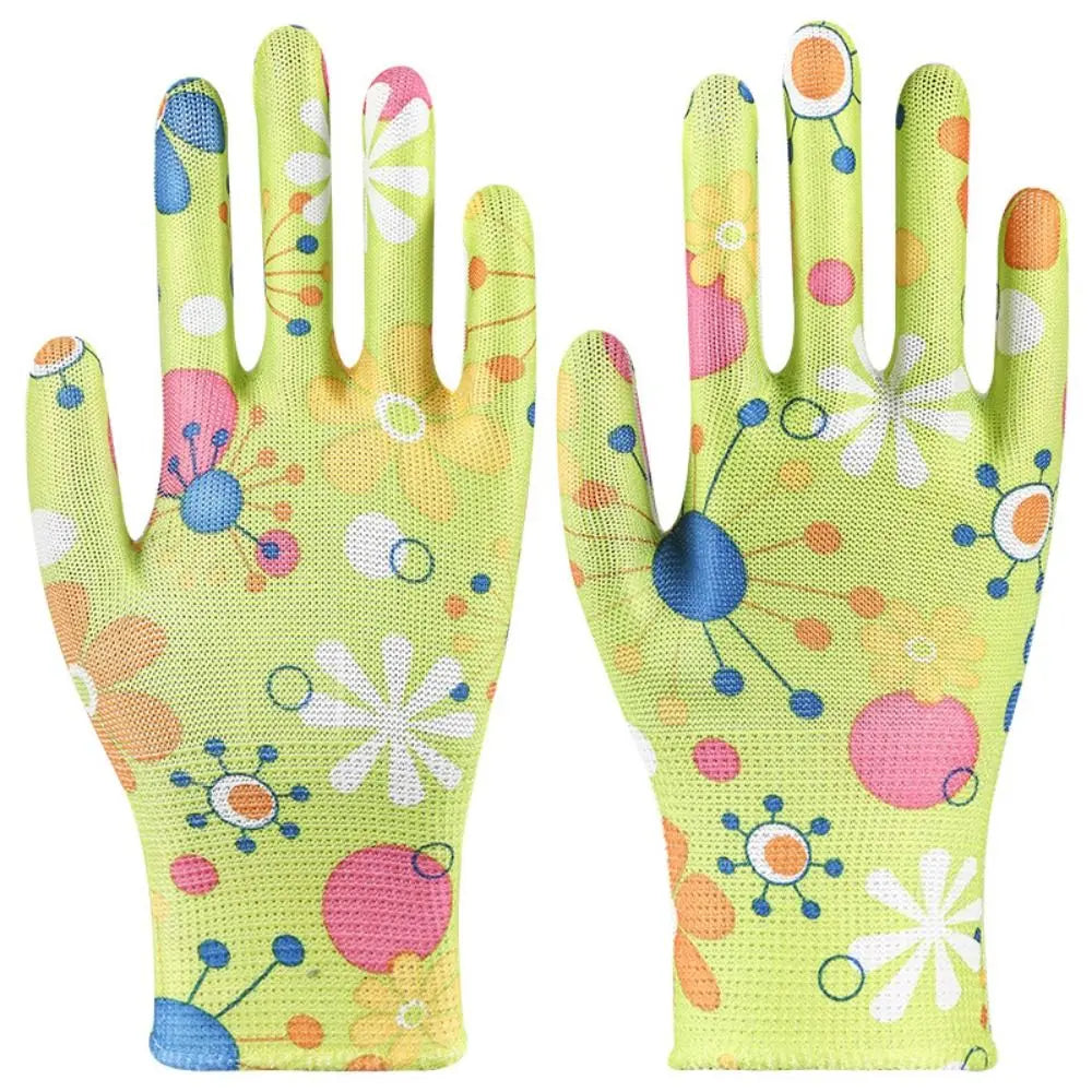 Gardening Gloves - Breathable, Anti-Fouling, Floral Design