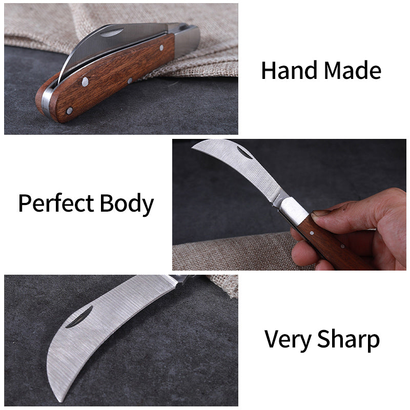Hori Knife: Folding Grafting Knife - Pro Bonsai & Garden Pruning Tool