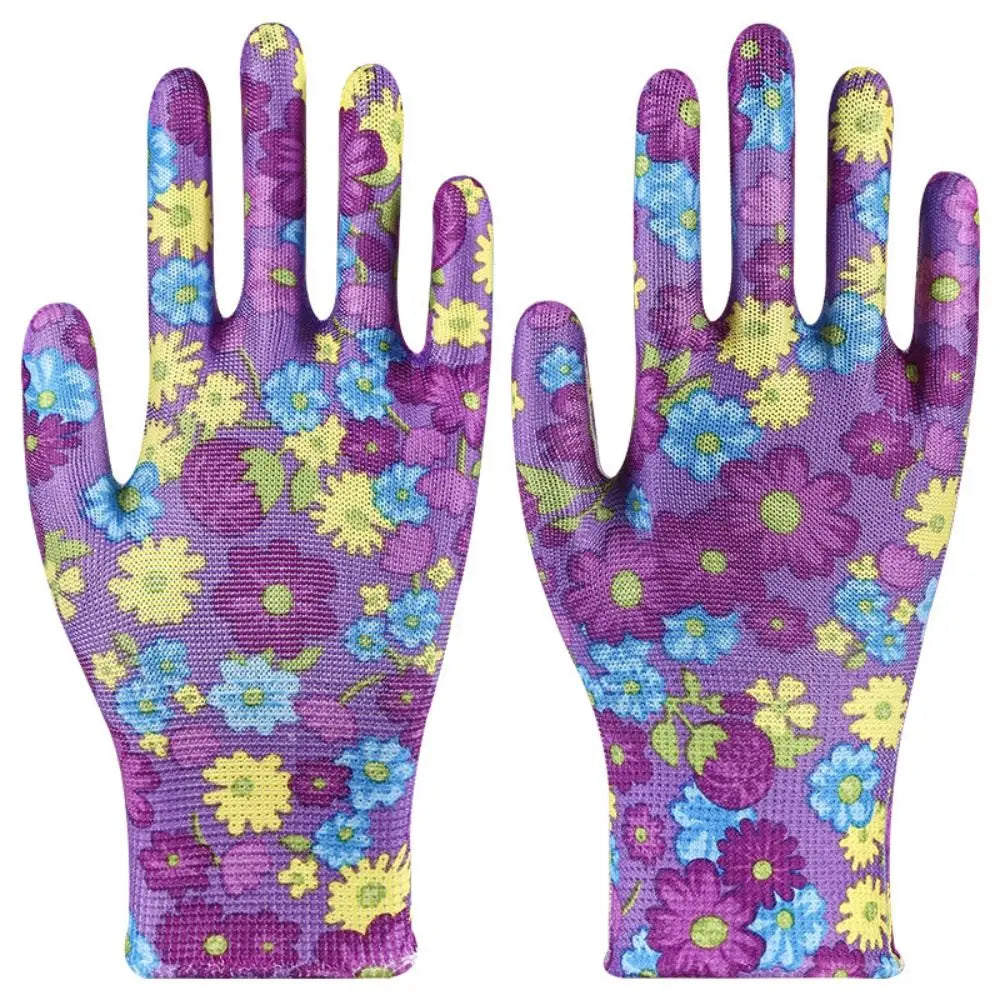Gardening Gloves - Breathable, Anti-Fouling, Floral Design
