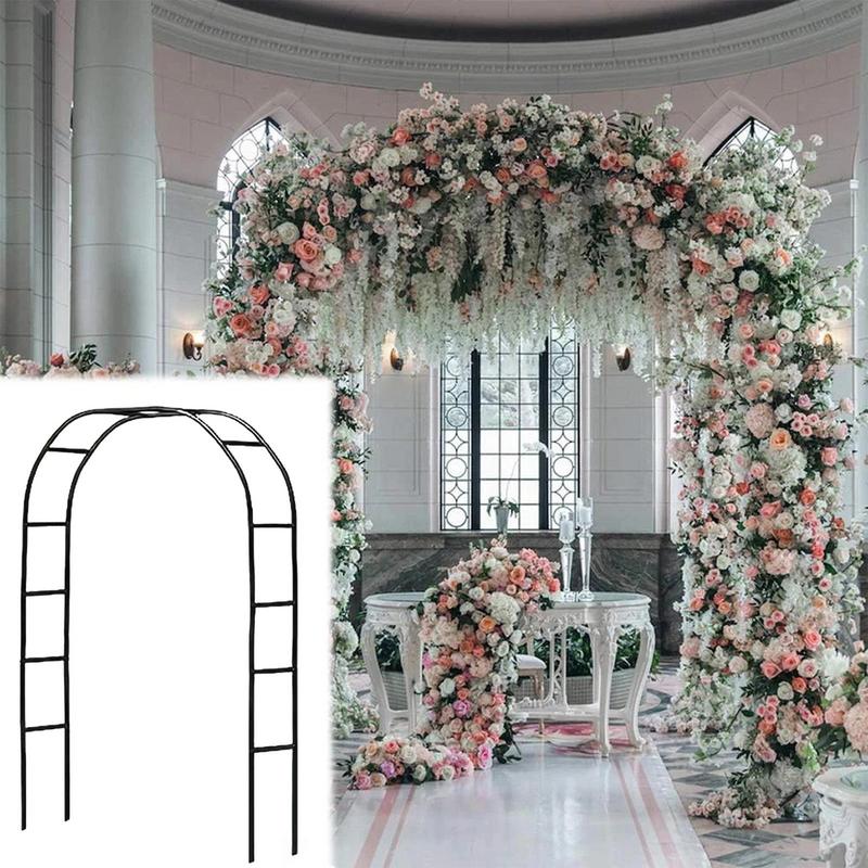 Metal Garden Arch Trellis for Climbing Plants & Decor