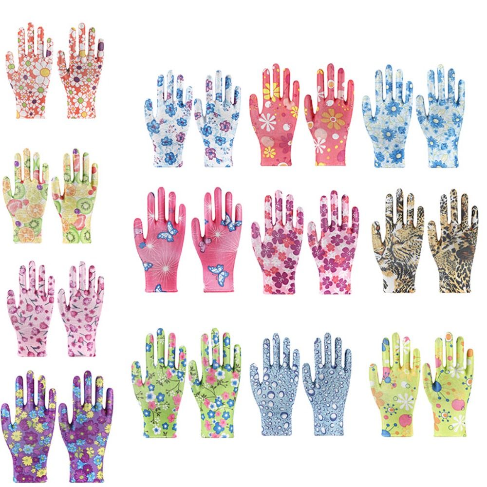 Gardening Gloves - Breathable, Anti-Fouling, Floral Design