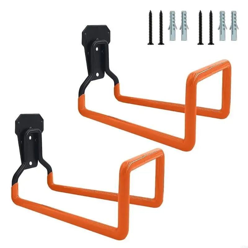 Iron Garden Hose Holder - Wall Mounted Hook Set (2pcs)