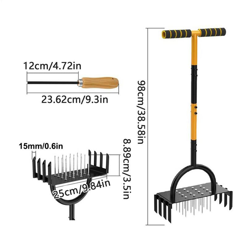 Lawn Aerator Tool - Manual Spike Soil Loosener