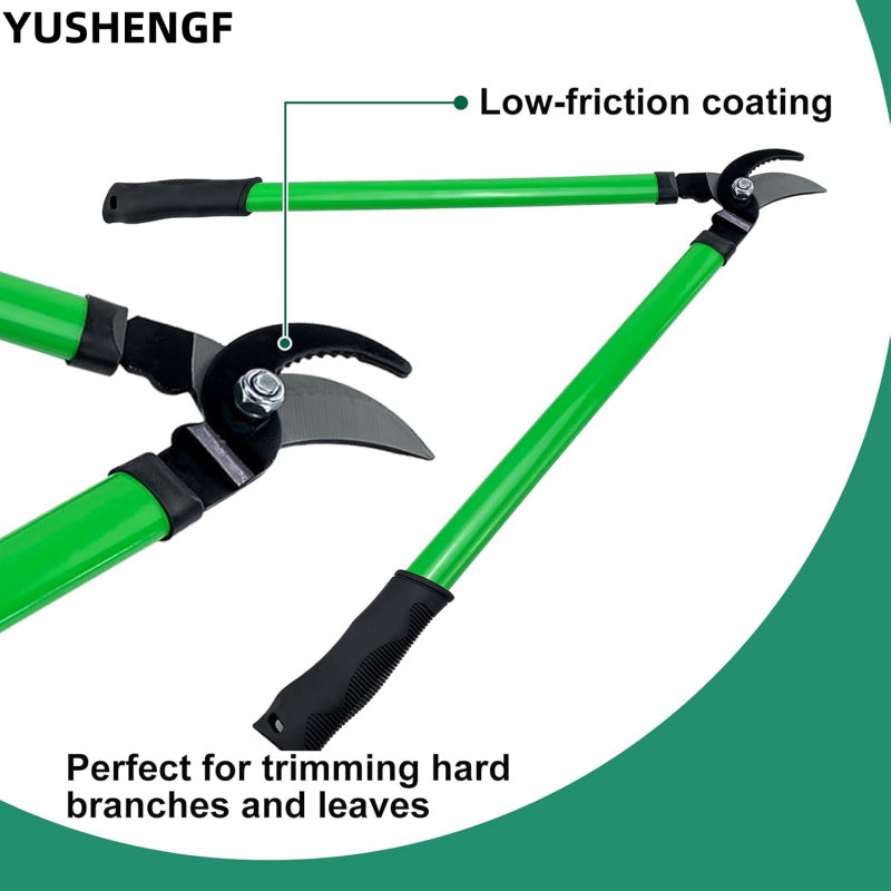 Pruning Shear: 3 Pcs Green Garden Tools Set - Lopper, Shear, Scissors