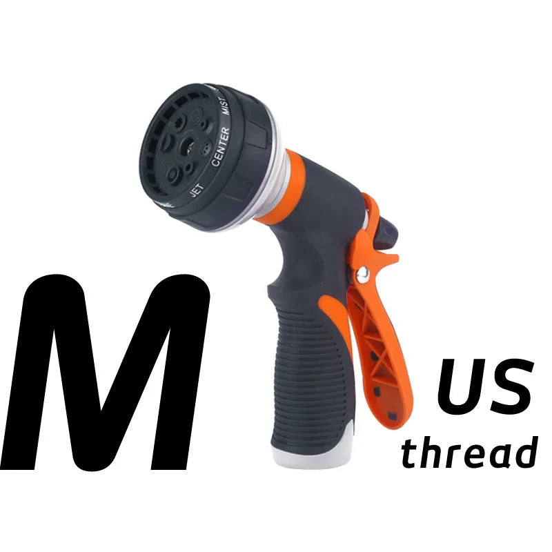 Garden Spray Nozzle: High Pressure 8-Mode Watering Gun