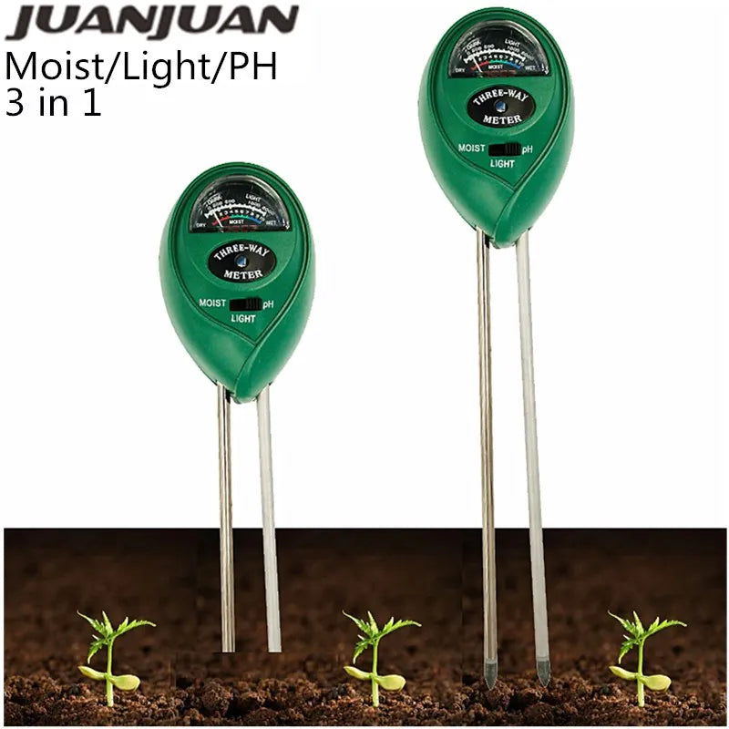 Soil PH Tester Meter 4/5 in 1: Sunlight, Moisture, Temp Tester