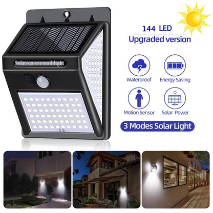 LED Solar Light Outdoor Sensor Lamp - Waterproof Garden Decor