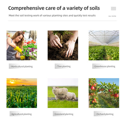 Soil PH Tester Meter 4/5 in 1: Sunlight, Moisture, Temp Tester