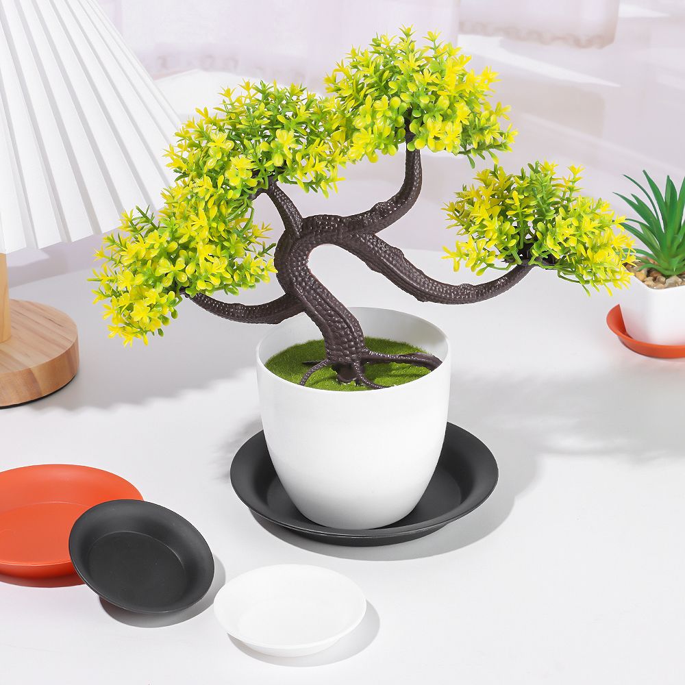 Plant Saucer Trays: 3Pcs Durable Round Drip Trays