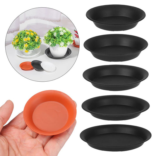 Plant Saucer Trays: 3Pcs Durable Round Drip Trays