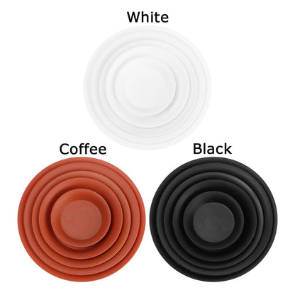 Plant Saucer Trays: 3Pcs Durable Round Drip Trays