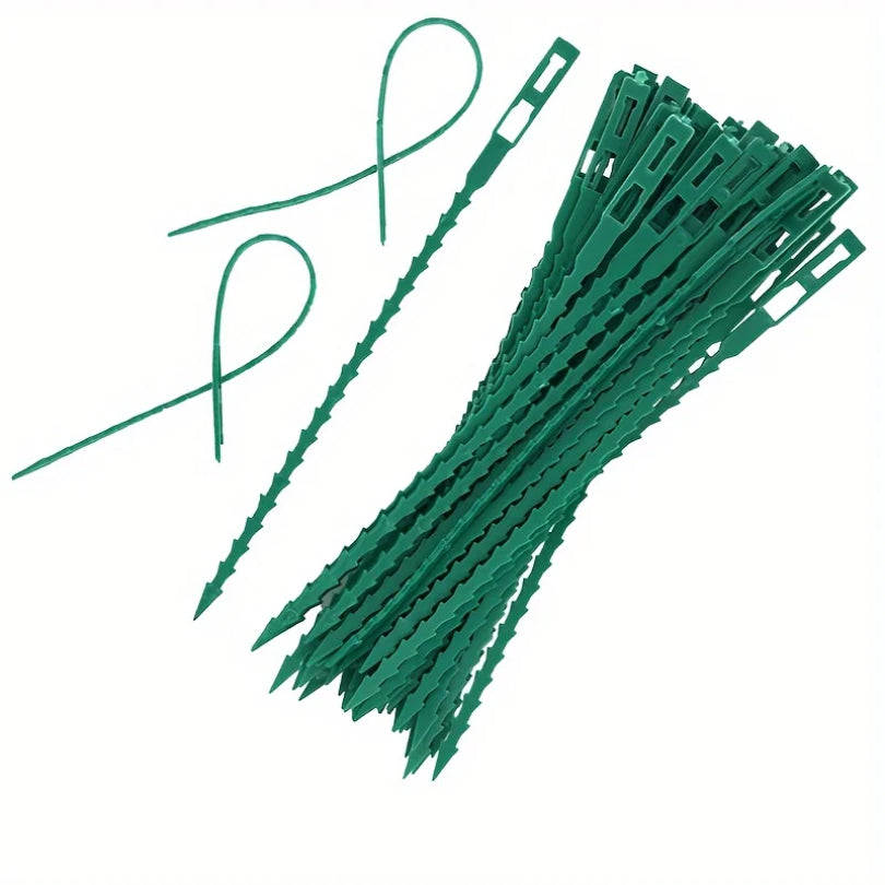 50pcs Adjustable Plant Cable Ties - Reusable Garden Support