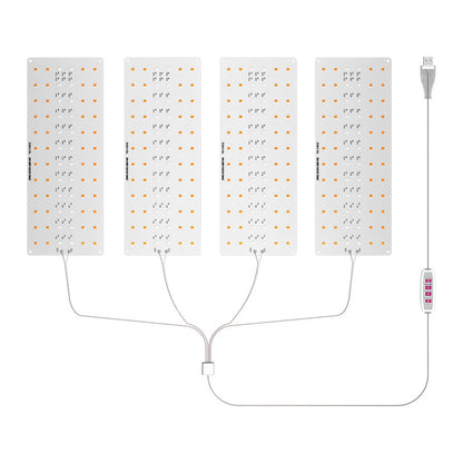 Grow Lights: Ultra-Thin USB Full Spectrum LED with Timer