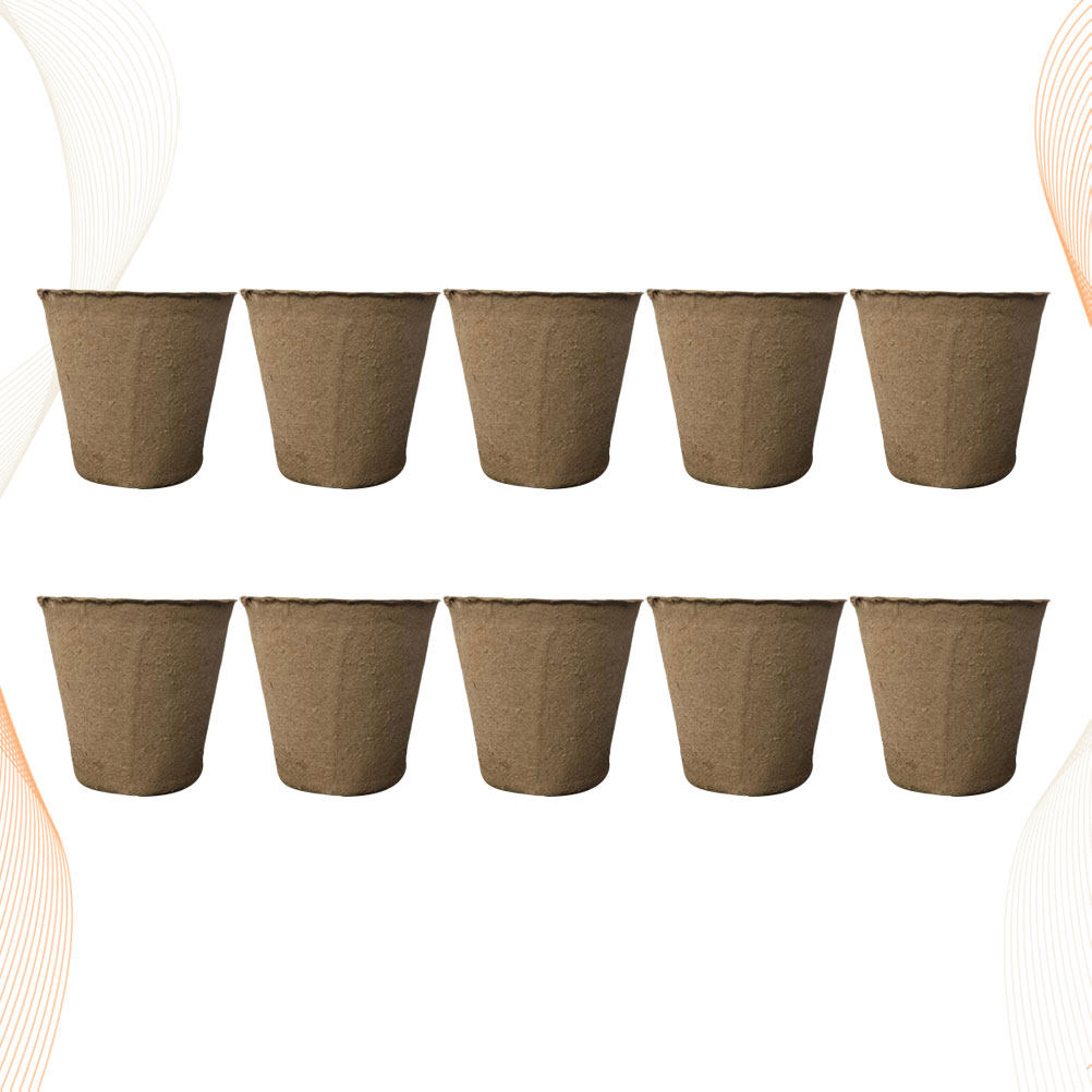 Biodegradable Seed Tray Pots 10Pcs - Eco-Friendly Nursery Trays