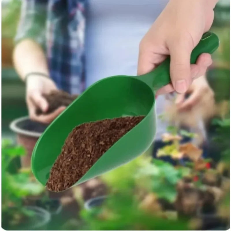 1PC Garden Scoop Multi-Function Plastic Soil Shovel Spoons Handy Garden Scoop For Soil Compost Planting Re-Potting Digging Tool