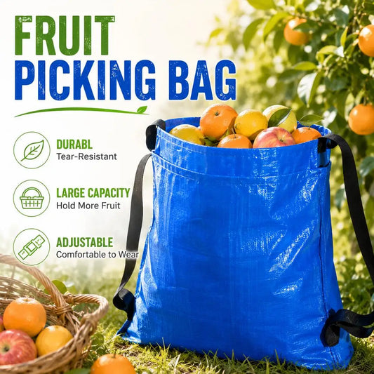 Waterproof Harvesting Apron Durable Picking Bag Fruit Vegetable Portable Farm Use Agricultural Waist Harvest Bag Garden Tool