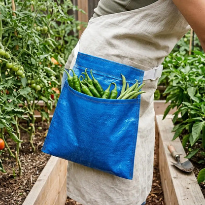 Waterproof Harvesting Apron Durable Picking Bag Fruit Vegetable Portable Farm Use Agricultural Waist Harvest Bag Garden Tool