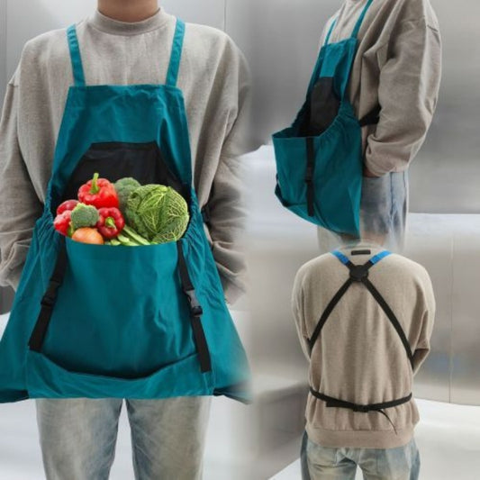 Gardening Harvest Apron with Large Flap Pockets