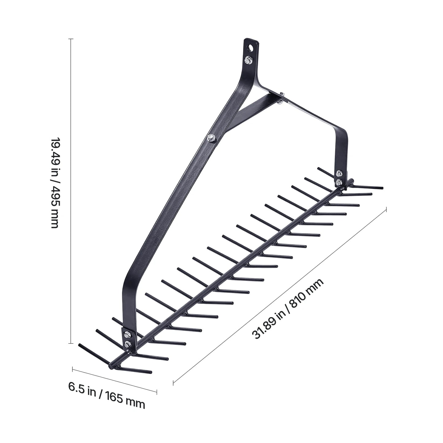 Rake 32in - No Assembly, 30ft Rope Included