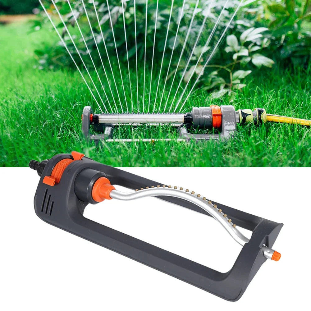 Lawn Sprinkler Oscillating 4 Modes Watering Garden Sprinklers with 19 Hole Nozzle for Site Cooling/Lawn/Agricultural Irrigation