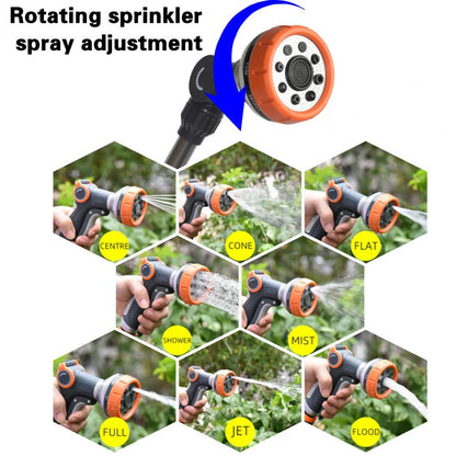 Garden Nozzle: Heavy-Duty Metal Garden Hose Nozzle - 8 Spray Patterns