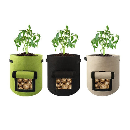 Large Felt Potato Grow Bag - Non-Woven Seedling Bucket