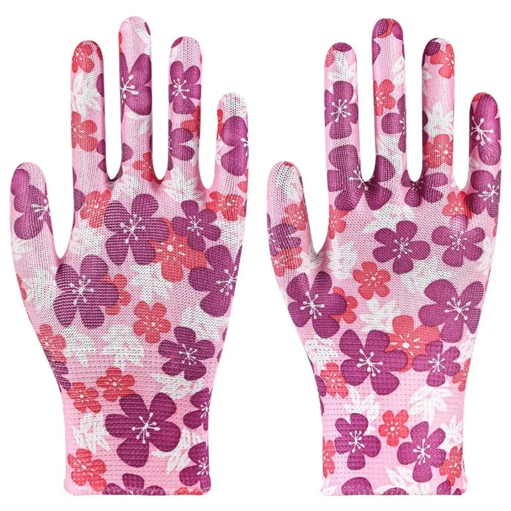Gardening Gloves - Breathable, Anti-Fouling, Floral Design