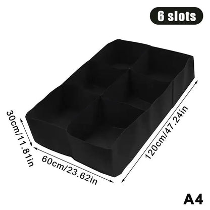 1/2/4/6/8 Holes Black Grow Bag Fabric Raised Garden Bed, Flowers And Vegetables Garden Grow Bags Rectangle Planting Nursery