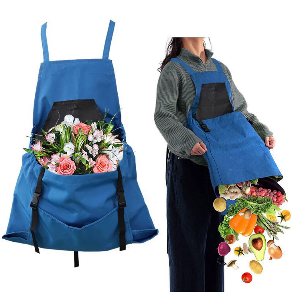 Apron: Gardening Harvest Apron - Quick Release & Large Pockets