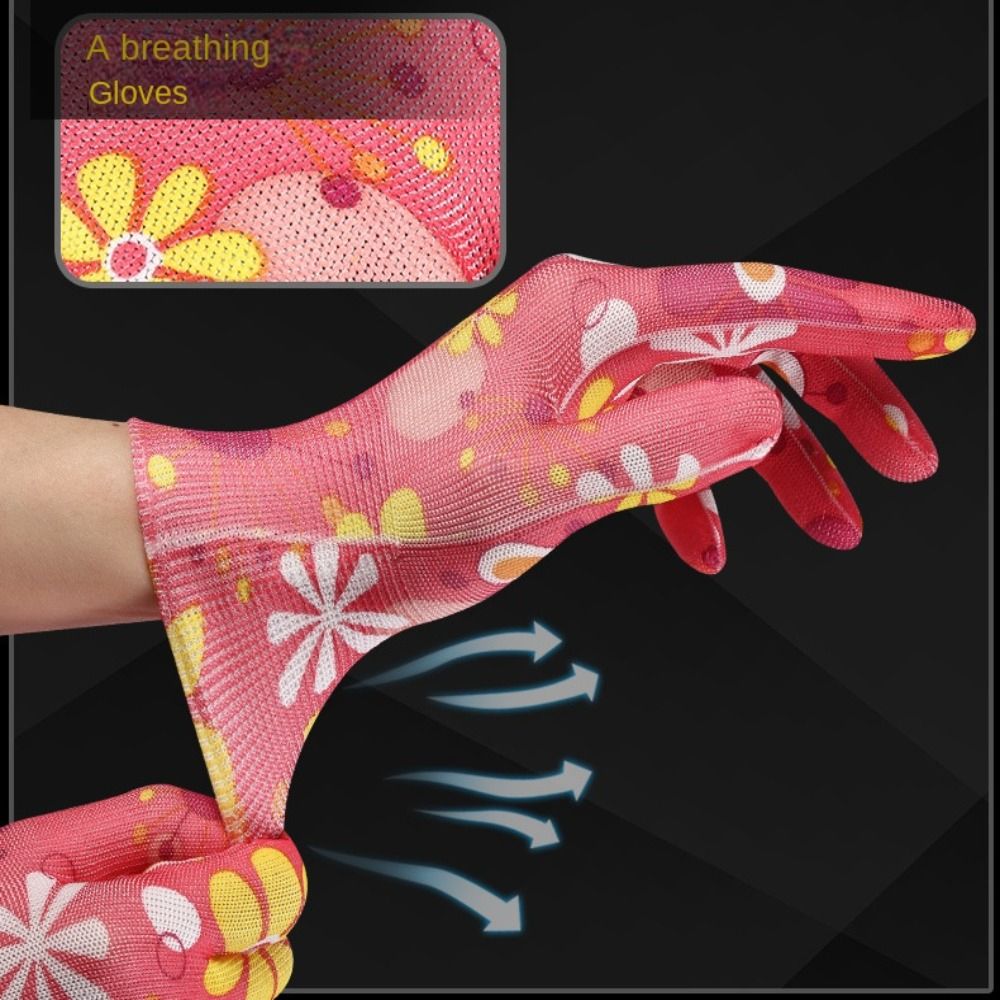 Gardening Gloves - Breathable, Anti-Fouling, Floral Design