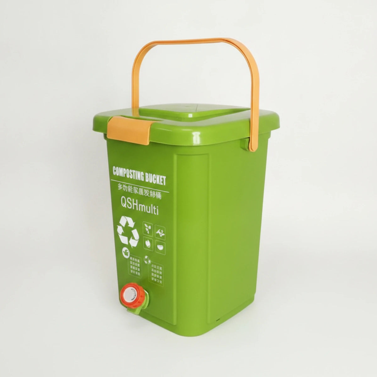 Compost Bin with Lid and Spigot Easy-to-Use Compost Container with Tap Bokashi Fermenter with Spigot Odor-Control for Gardeners
