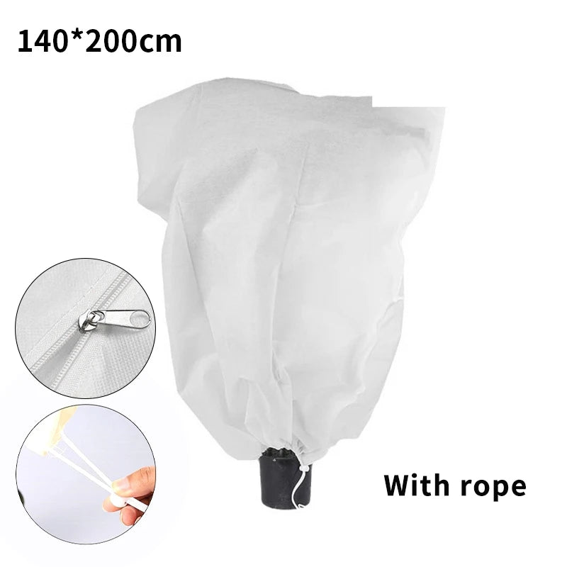 Non-woven Fabric Plant Protection Cover Fruit Protection Bag Winter Plant Coldproof Frost Prevention Mesh Plant Cover Antifreeze