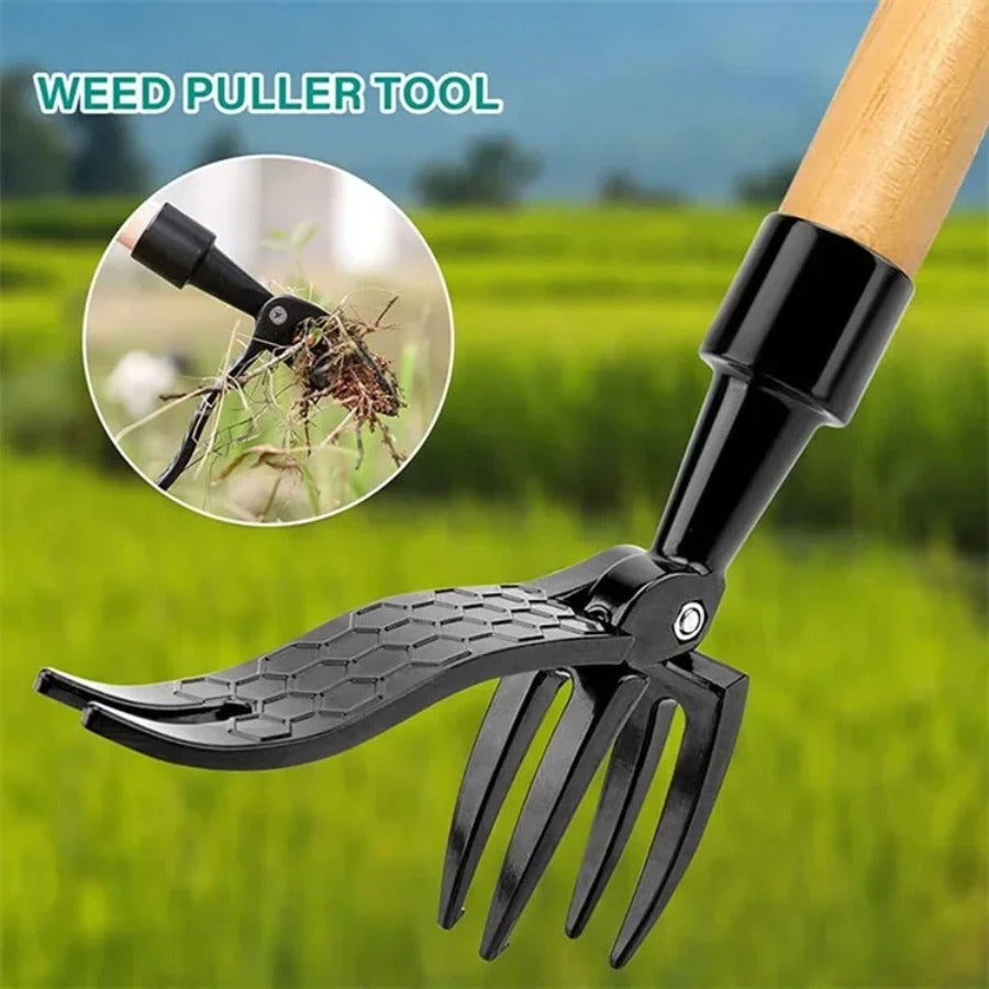 Stand Up Weed Puller Tool - Portable Weeding Head
