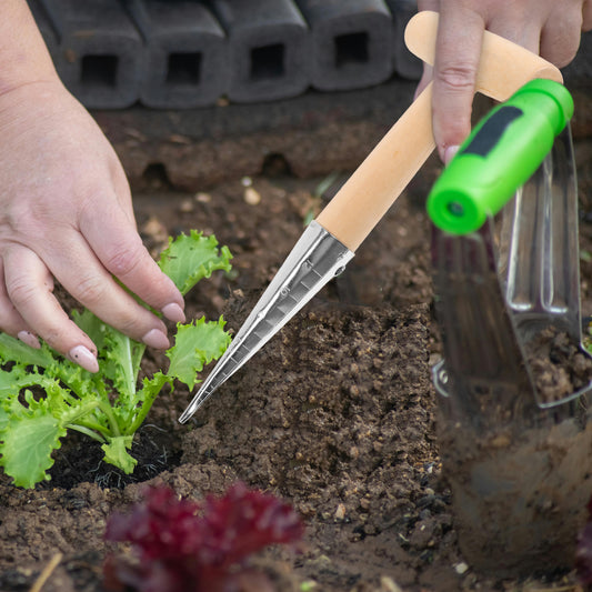 Garden Tools Planting Dibber Ergonomic Tool for Succulents & Vegetables