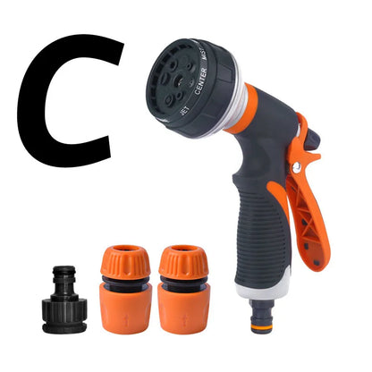 Garden Spray Nozzle: High Pressure 8-Mode Watering Gun