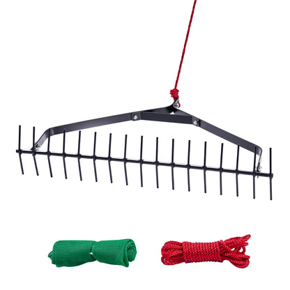 Rake 32in - No Assembly, 30ft Rope Included