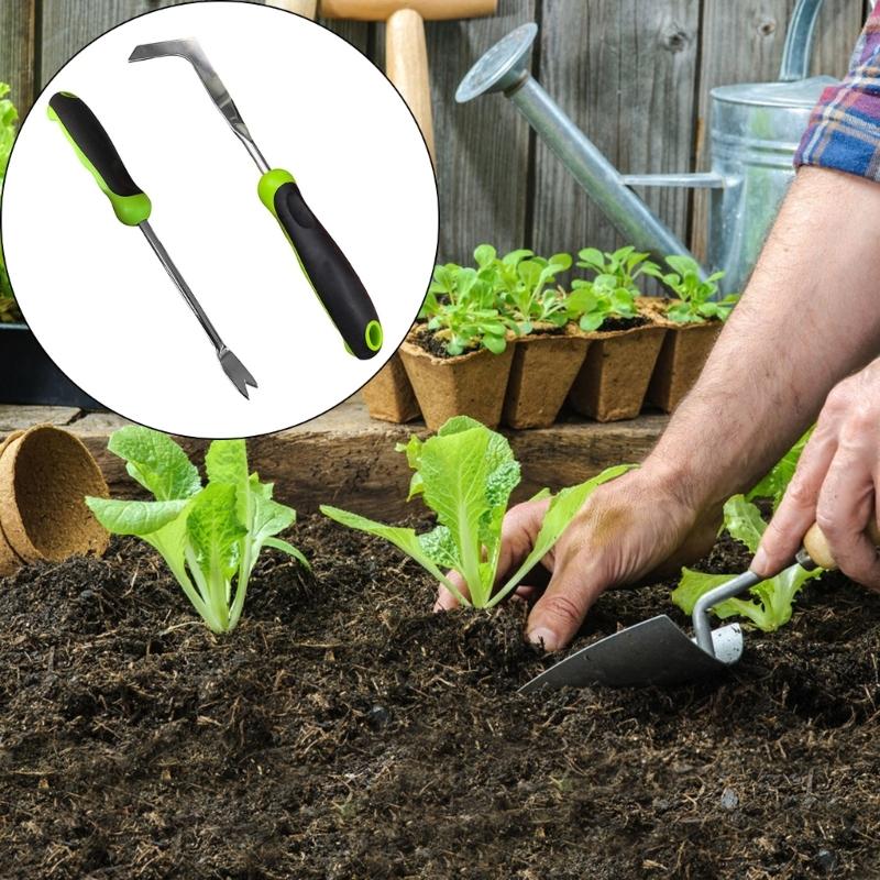 Weed Puller: Steel L Shaped Garden Weeder 