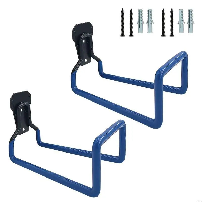 Iron Garden Hose Holder - Wall Mounted Hook Set (2pcs)