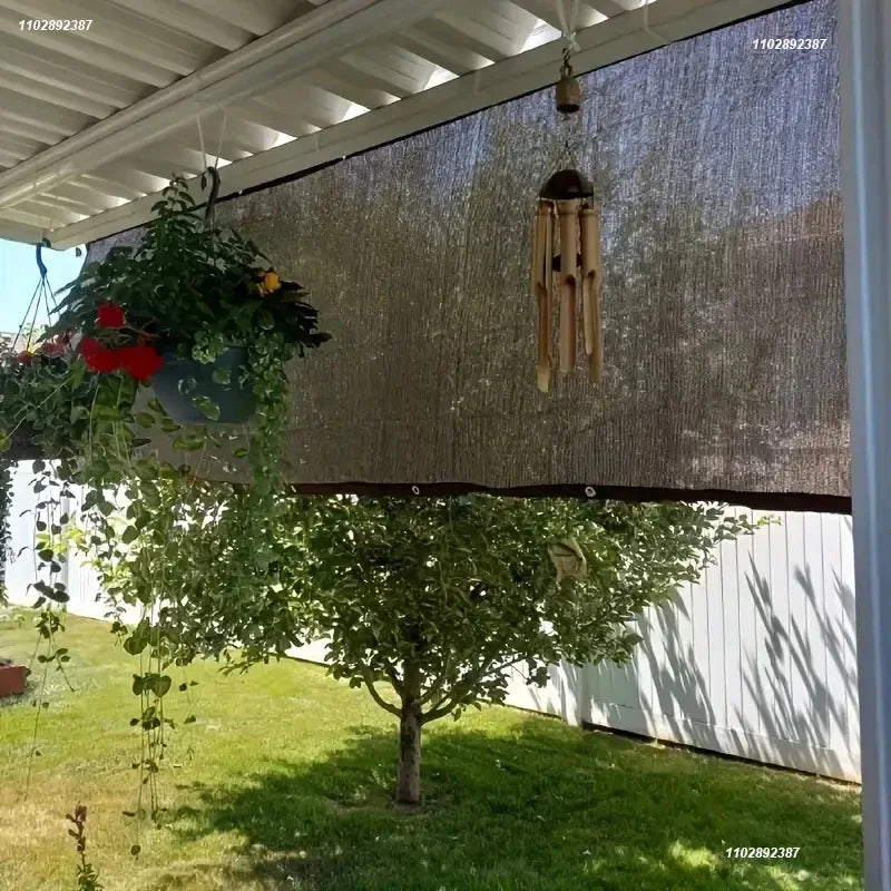 2x2mSunshade net 12 needle coffee sunshade net Home garden succulent UV protection 85-90% Sunshade net Balcony sunshade Car shed