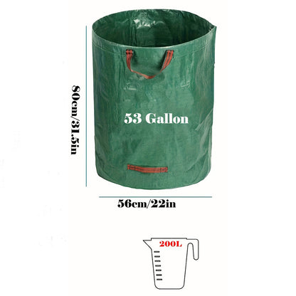 Lawn Bags: Leaf Collection Bag with Lid & Strap - Reusable Yard Essential