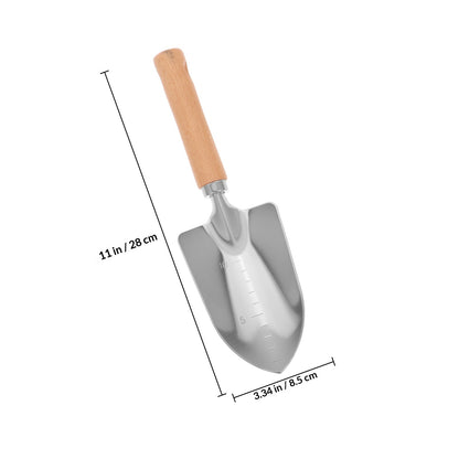 Garden Shovel Wood Handle Stainless Steel Trowel Tool