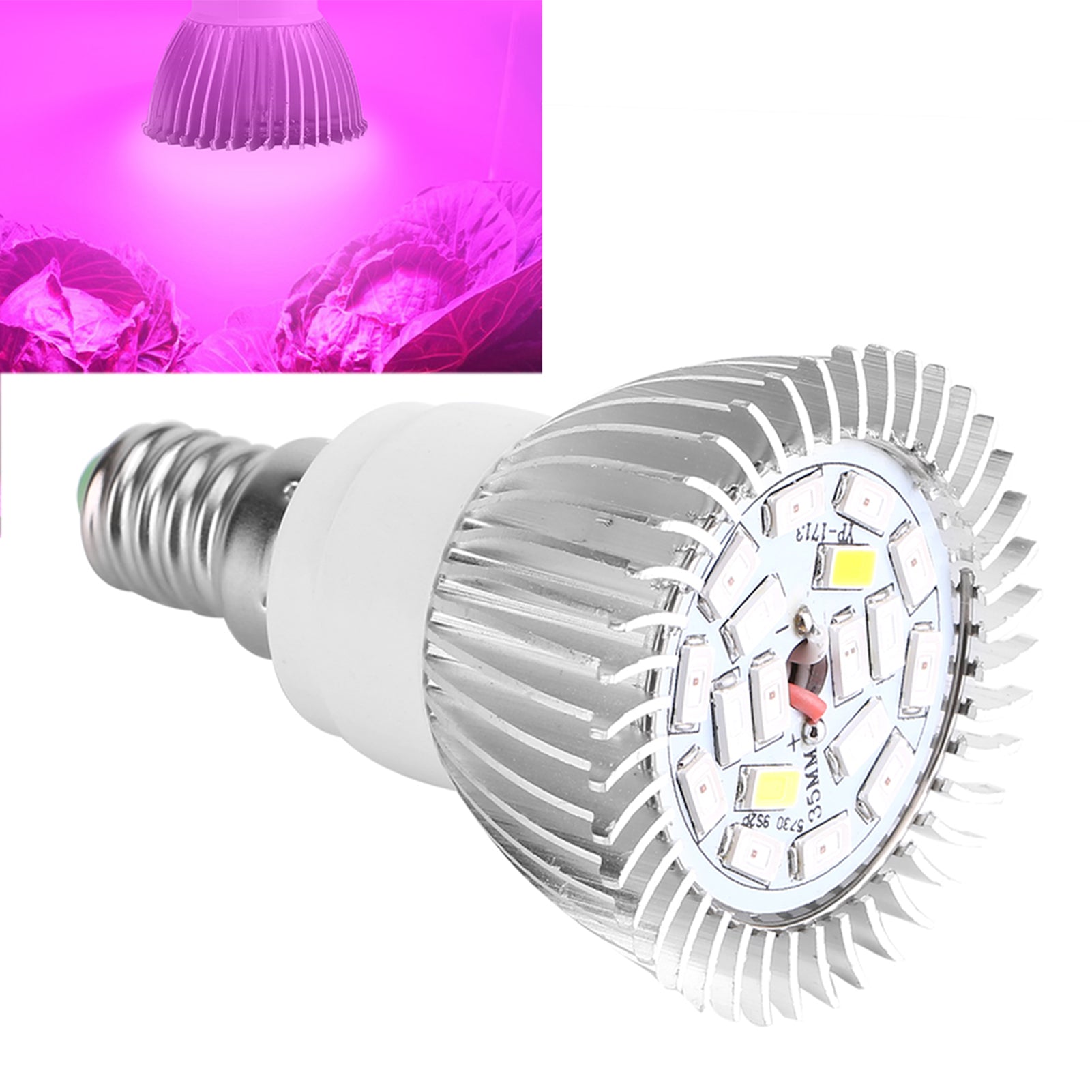 LED Grow Light: Full Spectrum 18W for Hydroponic Plants