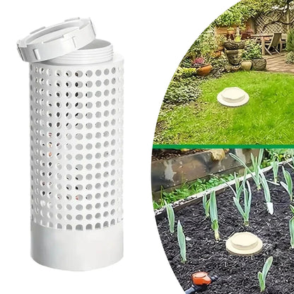1pc/2pcs Worm Composting Bin For Small Flower Pots And Garden, Space-Saving PVC Worm Tea Composter Tube Garden And Lawn Care