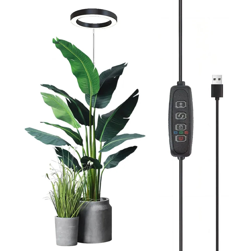 Grow Lights: LED Grow Light Full Spectrum for Indoor Plants, Timer, Adjustable