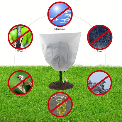 Non-woven Fabric Plant Protection Cover Fruit Protection Bag Winter Plant Coldproof Frost Prevention Mesh Plant Cover Antifreeze
